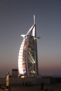Burj al Arab at night
