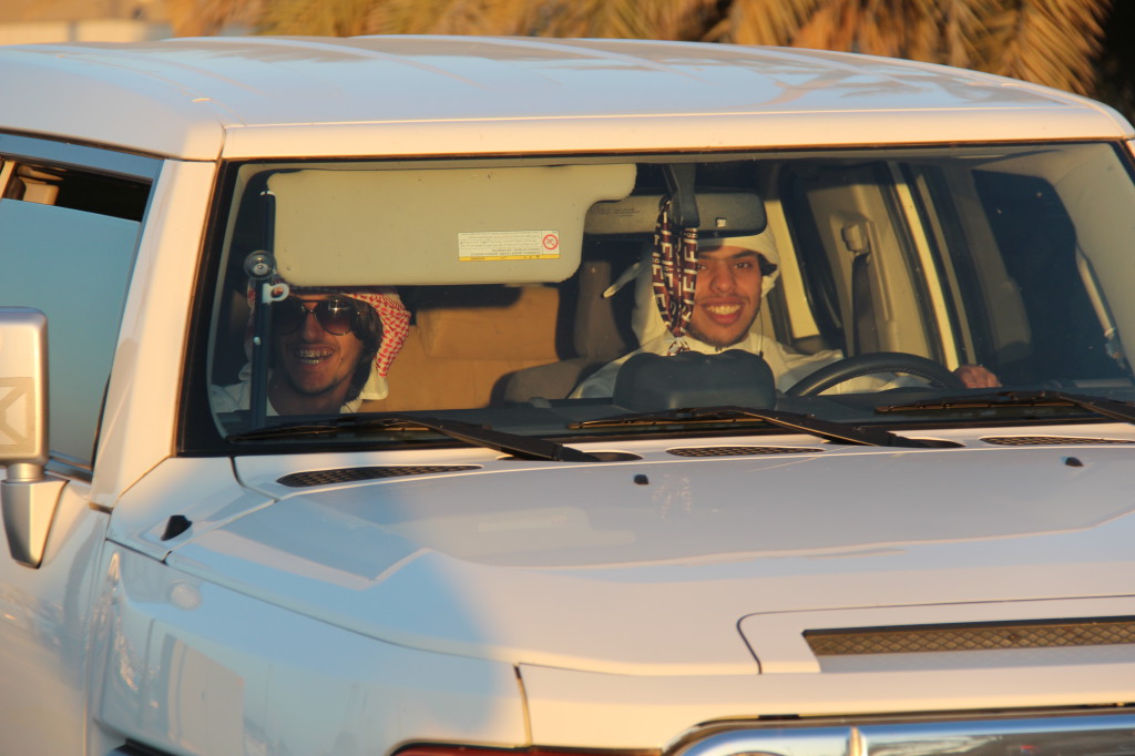 Driving on the Breakwater, Abu Dhabi
