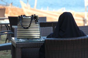 Woman on the Breakwater, Abu Dhabi