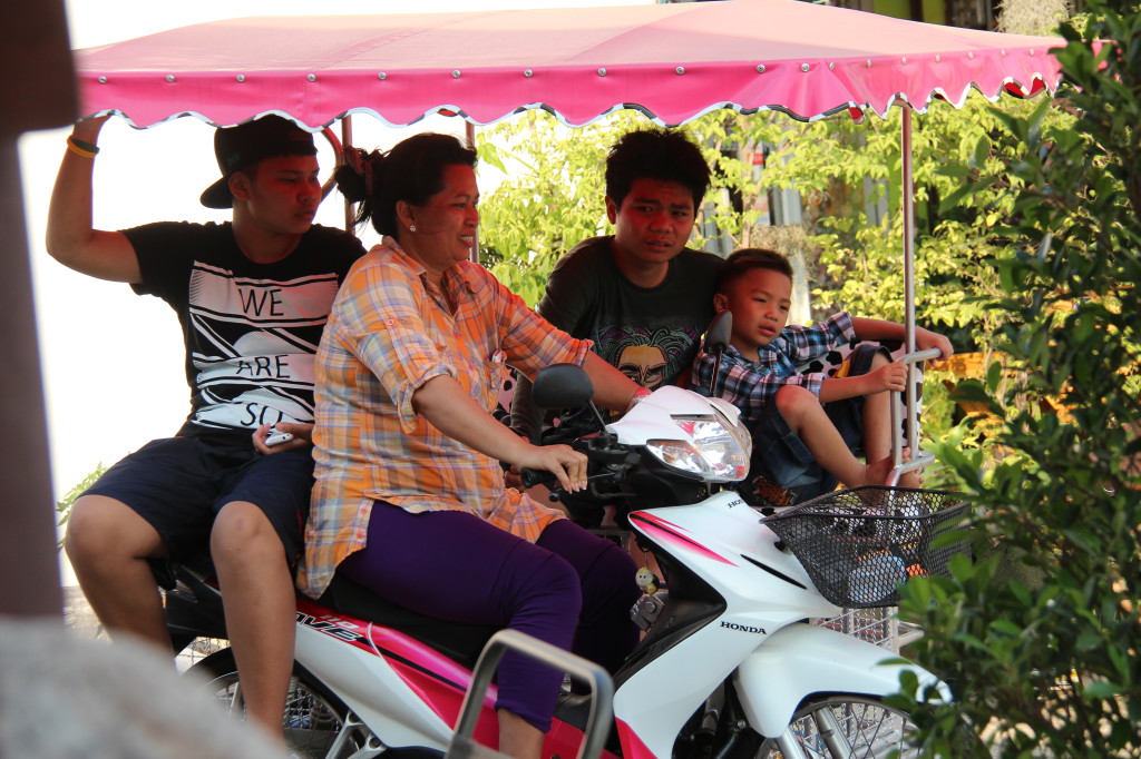 A family on wheels