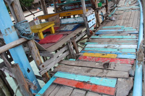 A view of pier restaurant, Ao Lung Dam beach