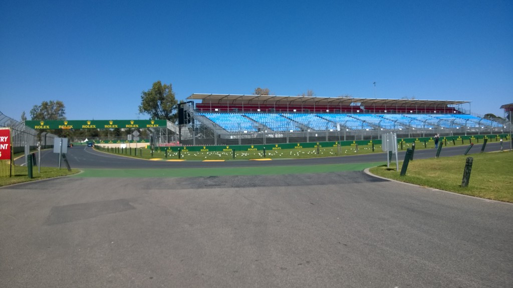 Albert Park preparing for the Grand Prix 2014