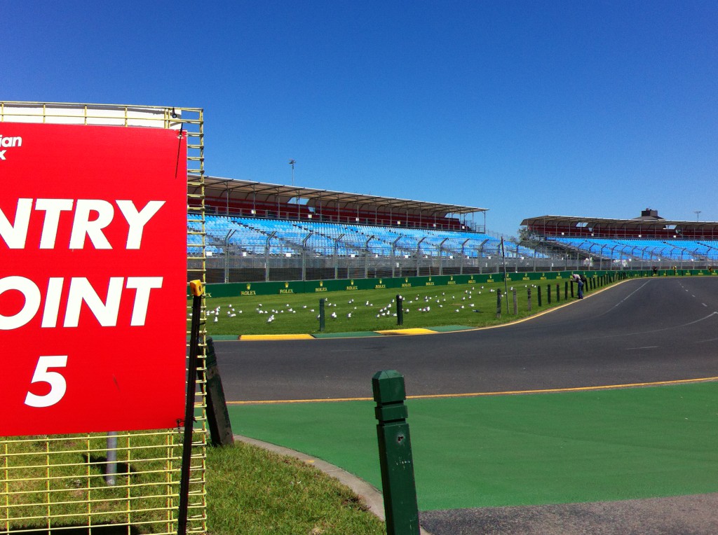 Albert Park preparing preparing for the Formula 1 Grand Prix