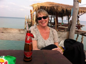 After ordering a glass of red wine, Ko Samet, Thailand