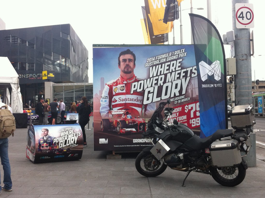 Melbourne preparing for the Australian Grand Prix Melbourne preparing for the Australian Grand Prix