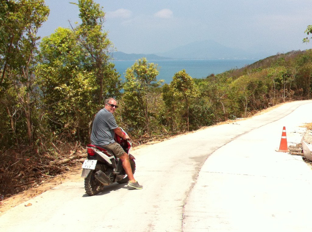 Ko Samet on a motorbike