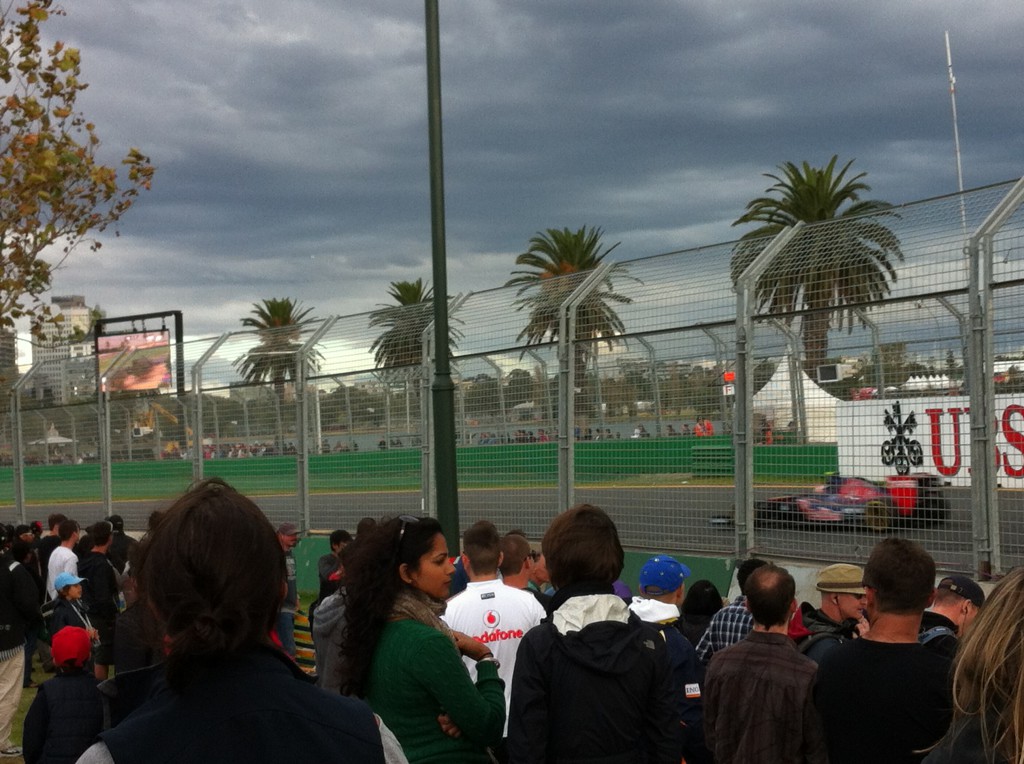 Watching the Australian Grand Prix Watching the Australian Grand Prix