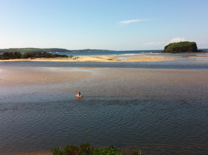 Enjoying the Minnamurra river