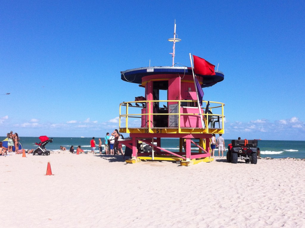 A typical Miami beach hut A typical Miami beach hut