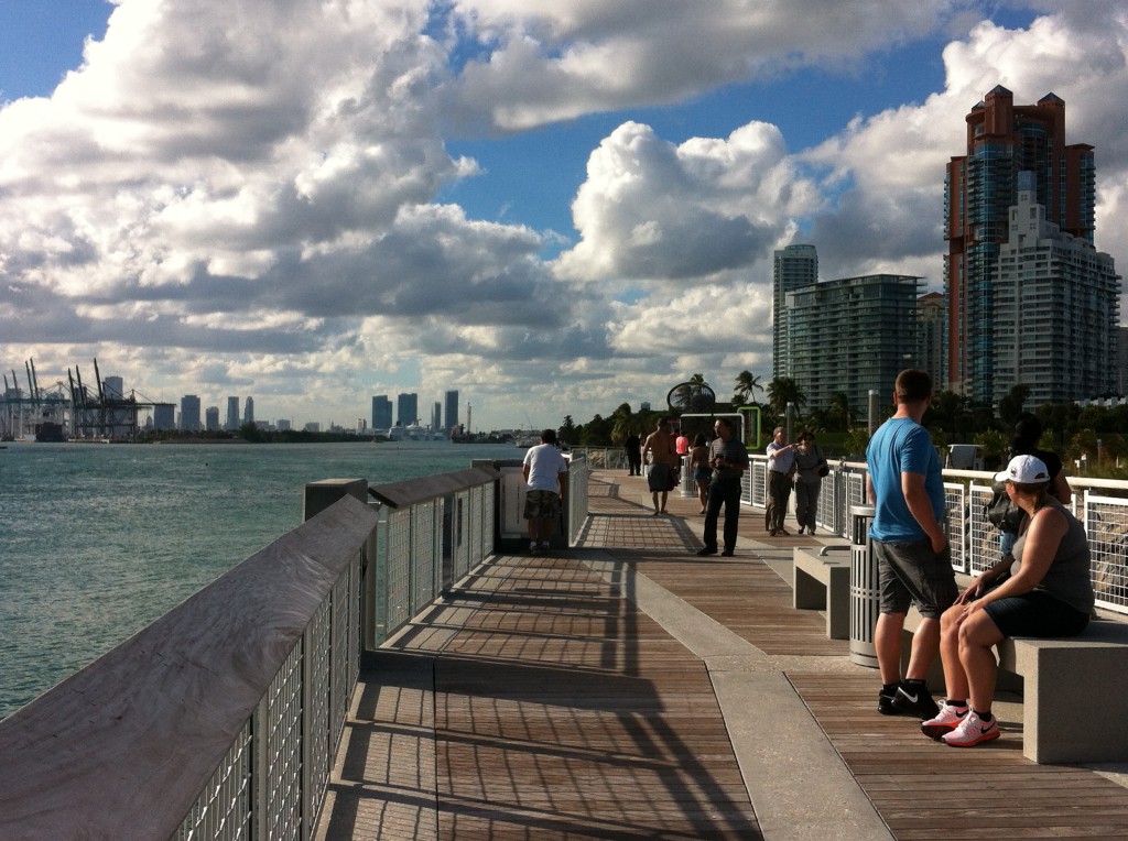 Cycling along Miami Beach, The South Point Cycling along Miami Beach, The South Point