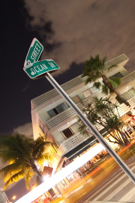 Street sign, Ocean Drive, Miami Street sign, Ocean Drive, Miami