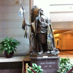 An Indian statue, US Capitol