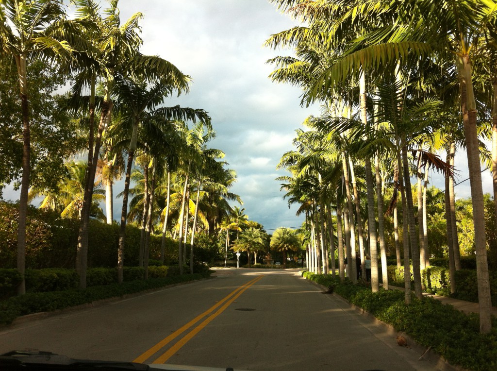 Southern Coral Gables Driving route sightseeing in Miami