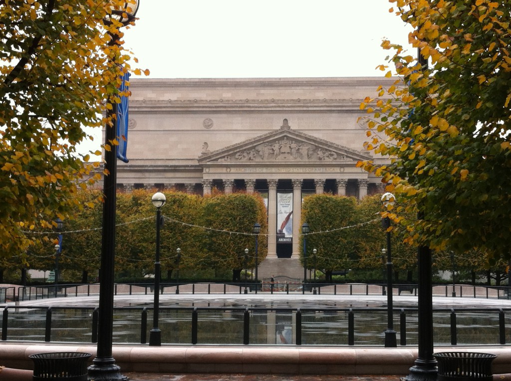 National Archives from Sculpture Garden National Archives from Sculpture Garden, National Mall walking itinerary