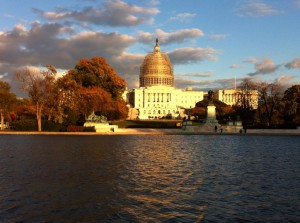 The US Capitol seen from the National Mall