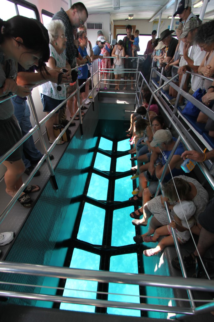 Glass-bottom boat, John Pennekamp Coral Reef State Park Glass-bottom boat, John Pennekamp Coral Reef State Park