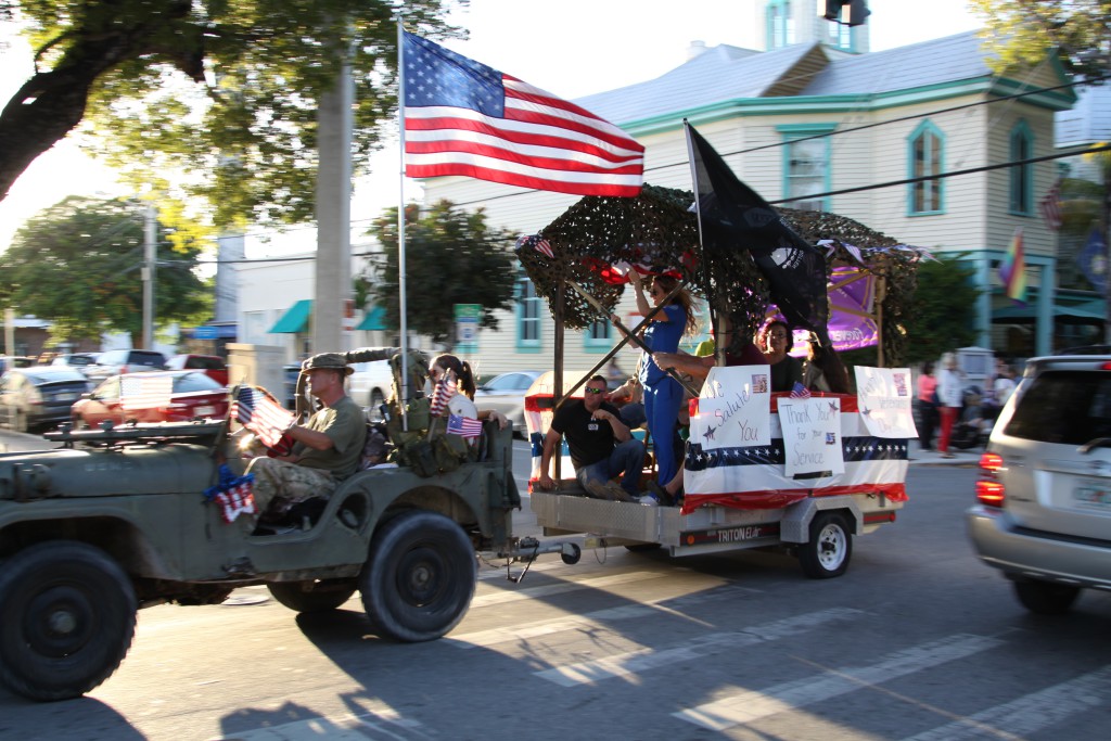 Veterans Day parade in the Florida Keys