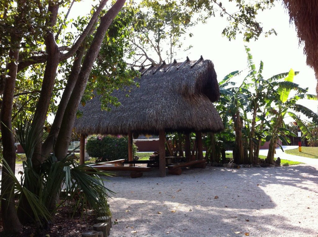 A chickee, Miccosukee Village, the Everglades Miccosukee Indian Village, Everglades