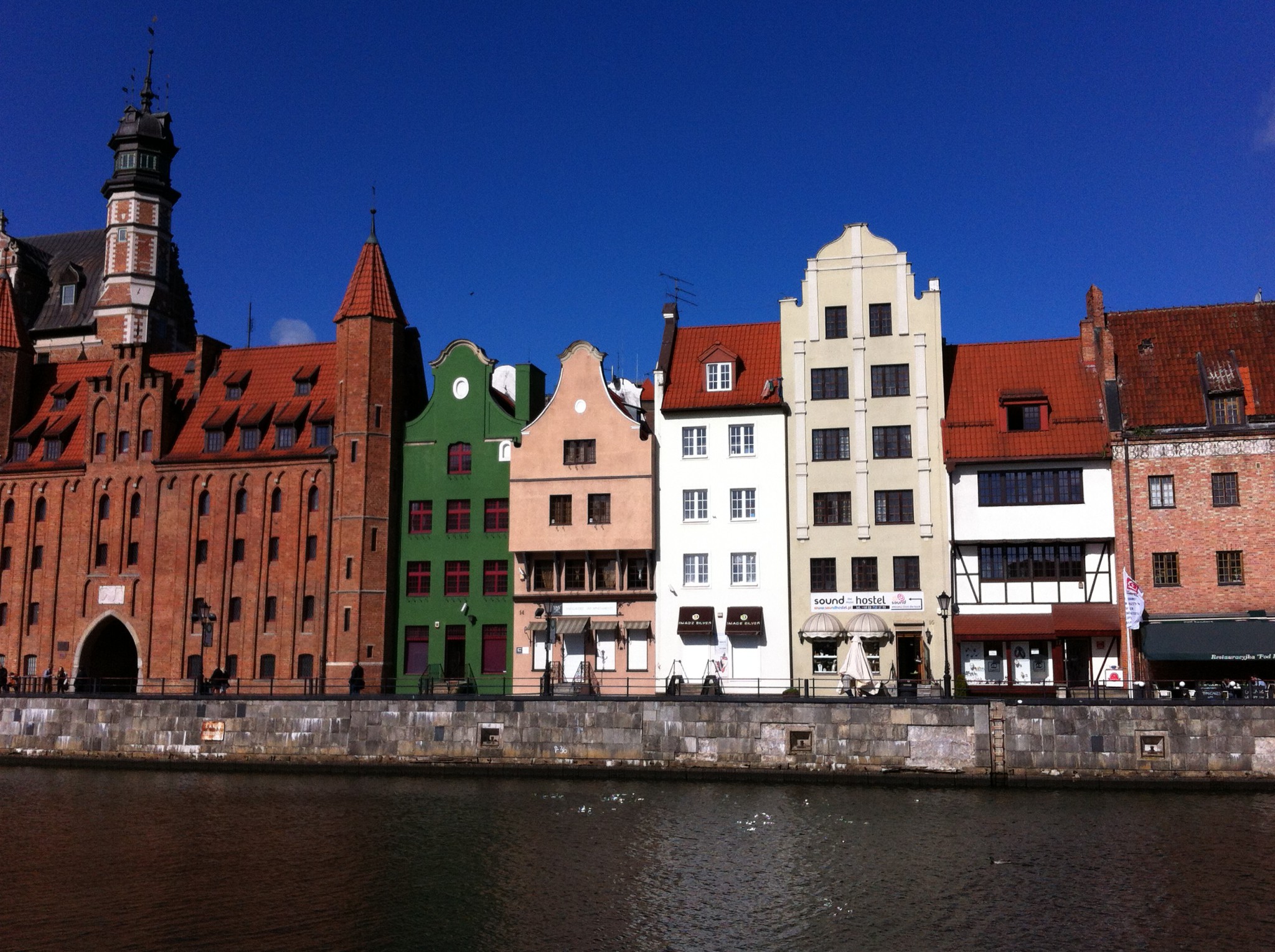 Historic Gdansk from Motlawa river