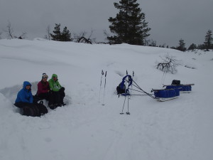 Lunch break in Lapland