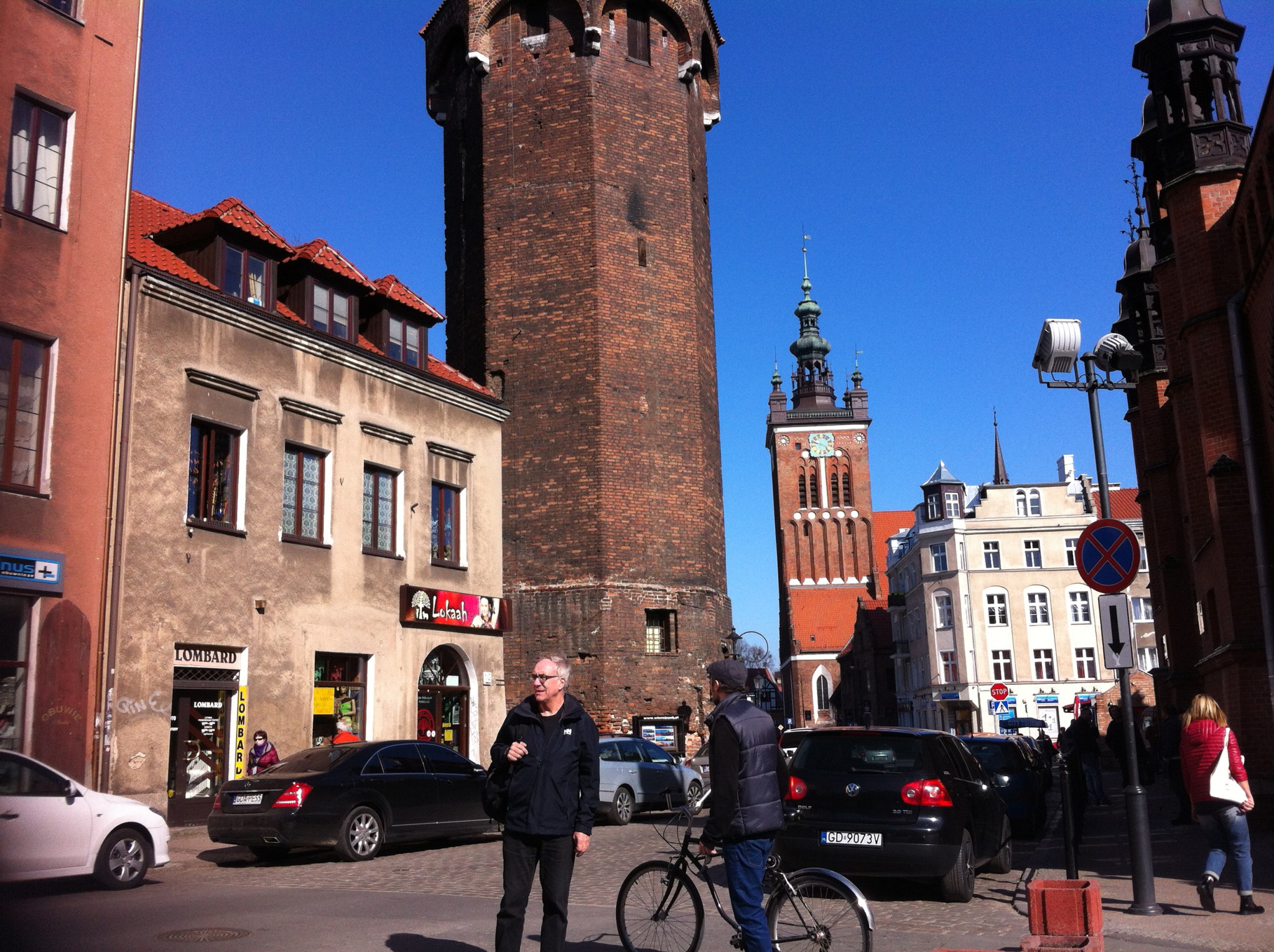 Gdansk Old Town and a tower