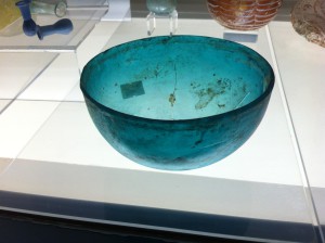 Ancient glass bowl, Antalya Archeological Museum