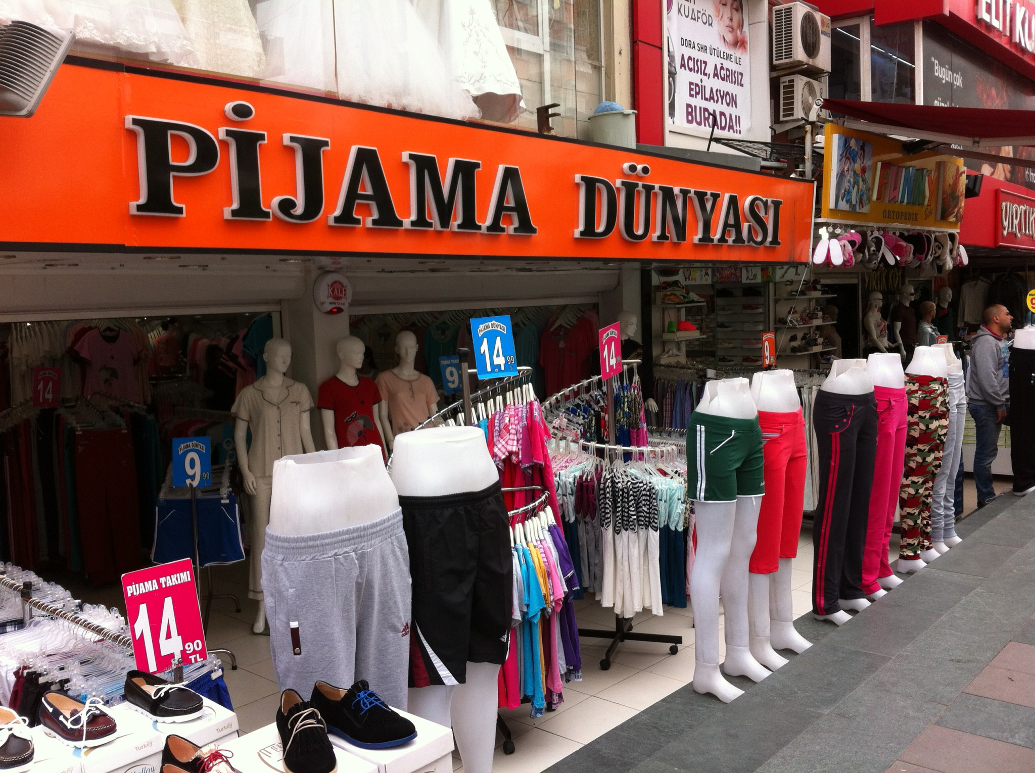 A local cloth shop A local cloth shop