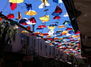 Antalya umbrellas