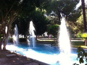 Fountains in Karaalioglu Park, Antalya