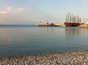 Harbor and Beach of Kemer
