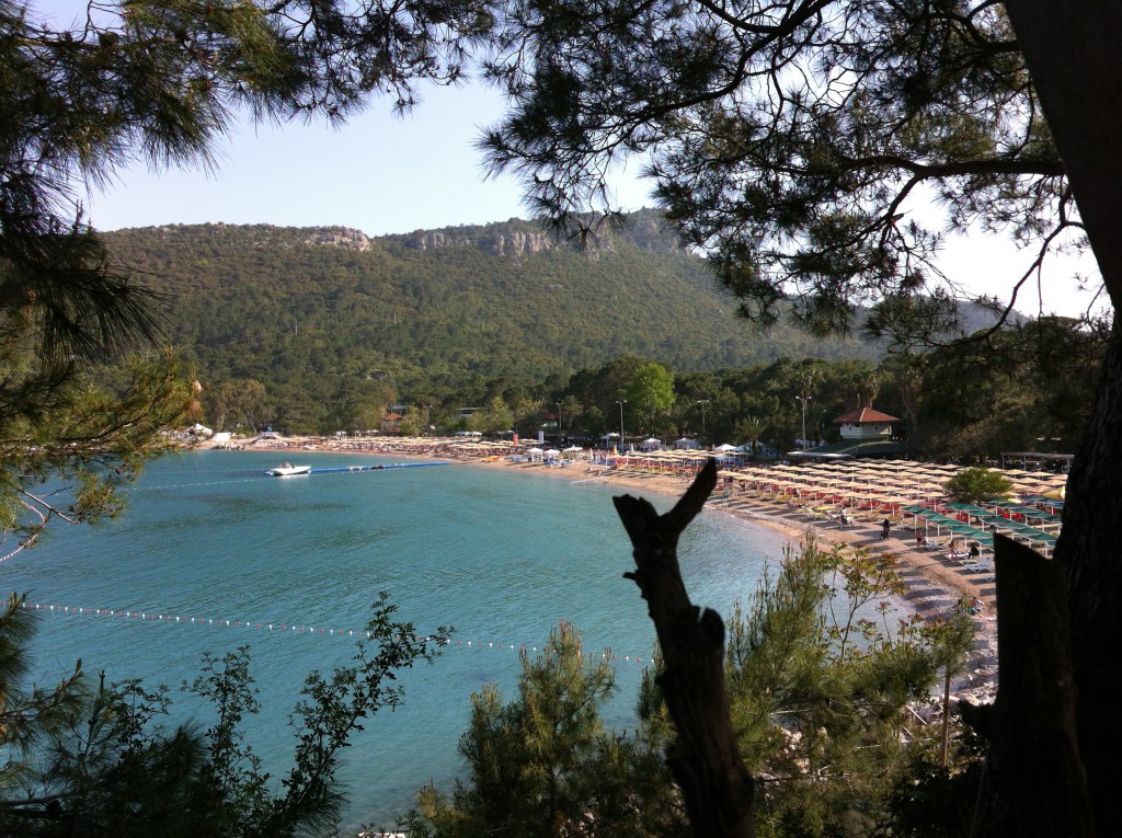 Kemer Beach seen from Yoruk Park Kemer Beach seen from Yoruk Park