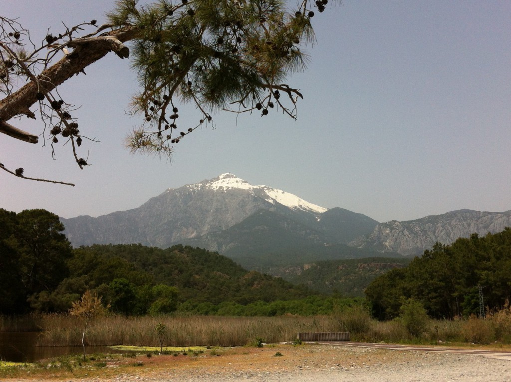 Olympos Mountain seen from Phaselis