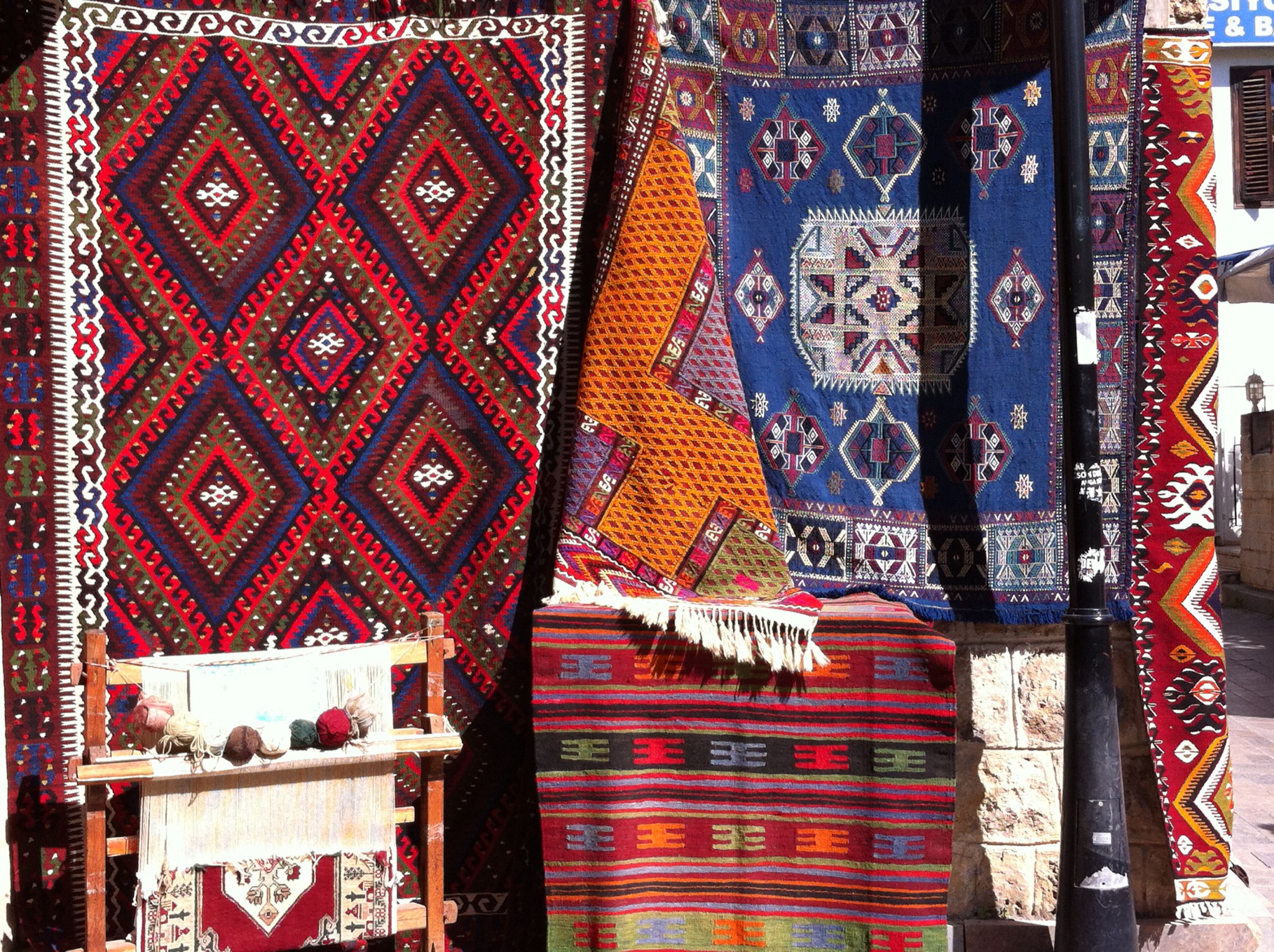 Turkish carpets for sale in Kaleici, Antalya Old Town Turkish carpets for sale in Kaleici, Antalya Old Town