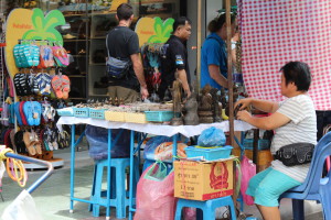 Street life in Bangkok Old Town
