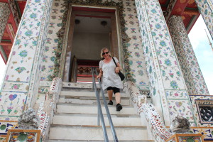 Temple stairs, Wat Arun, Bangkok