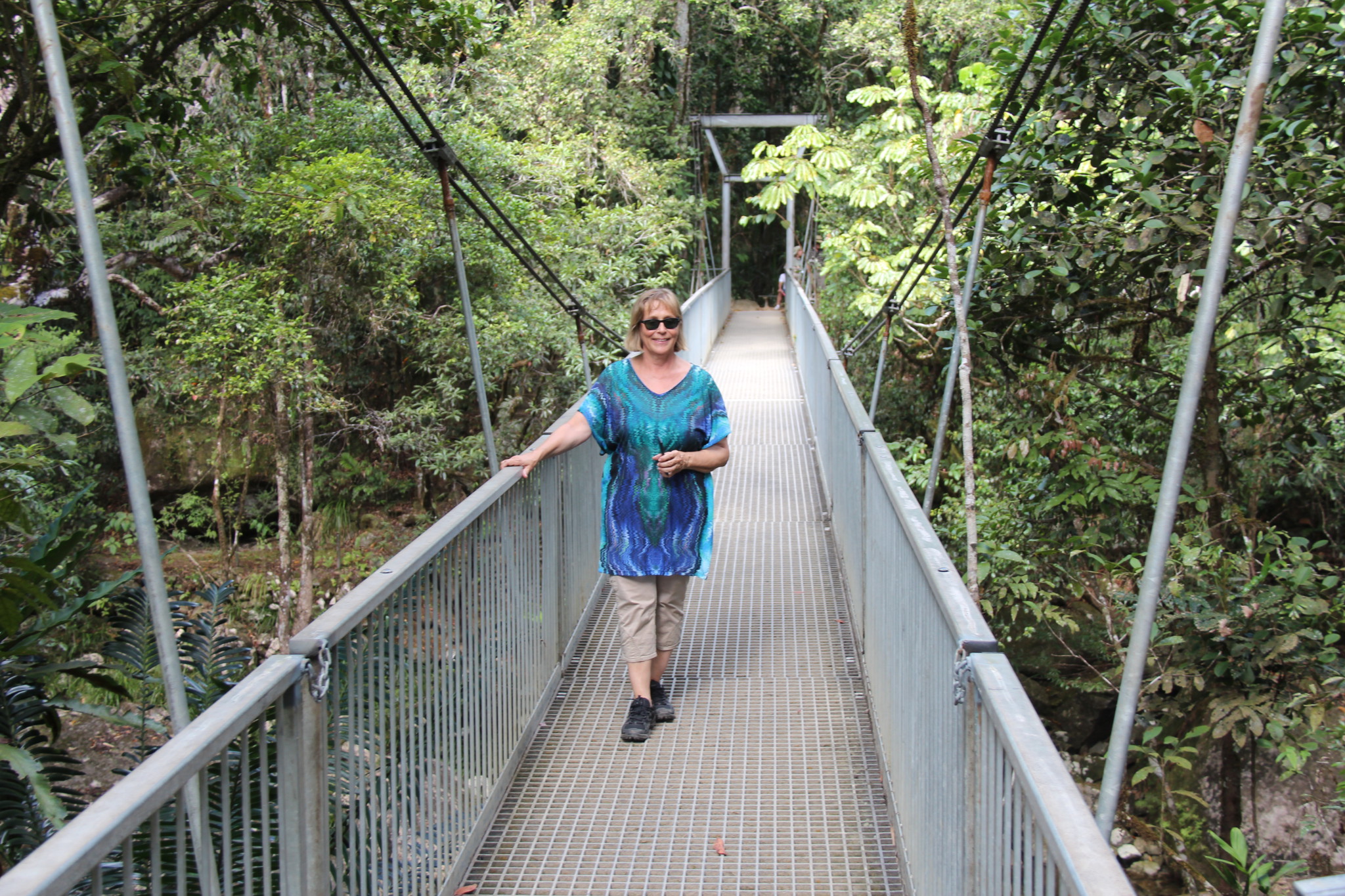 Walking in Mossman Gorge, Daintree National Park Walking in Mossman Gorge, Daintree National Park