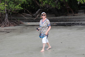 Walking on Cape Tribulation Beach