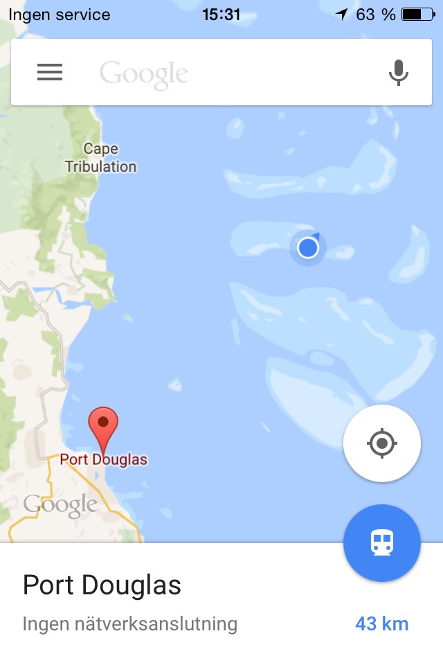 Great Barrier Reef cruise route Aginjcourt Reef cruise route