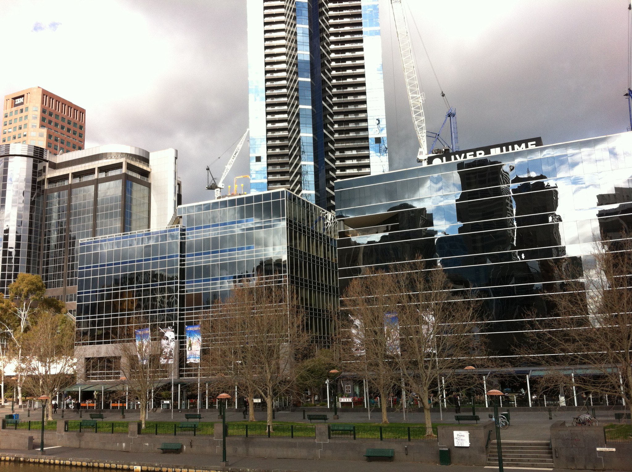 Southbank seen from Yarra river walk