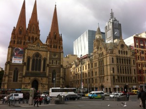 St Paul’s Cathedral, Federation Square, Melbourne