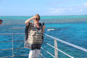 Admiring views at Agincourt Reef pontoon