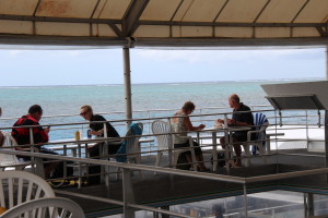 Lunch on Agincourt Reef pontoon