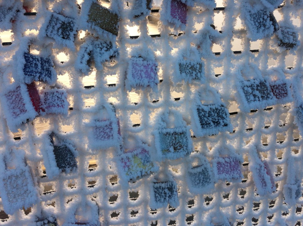 Locks on a bridge, Tampere Finland
