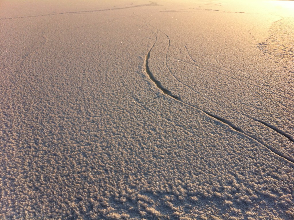 Skating on the lake, Finland