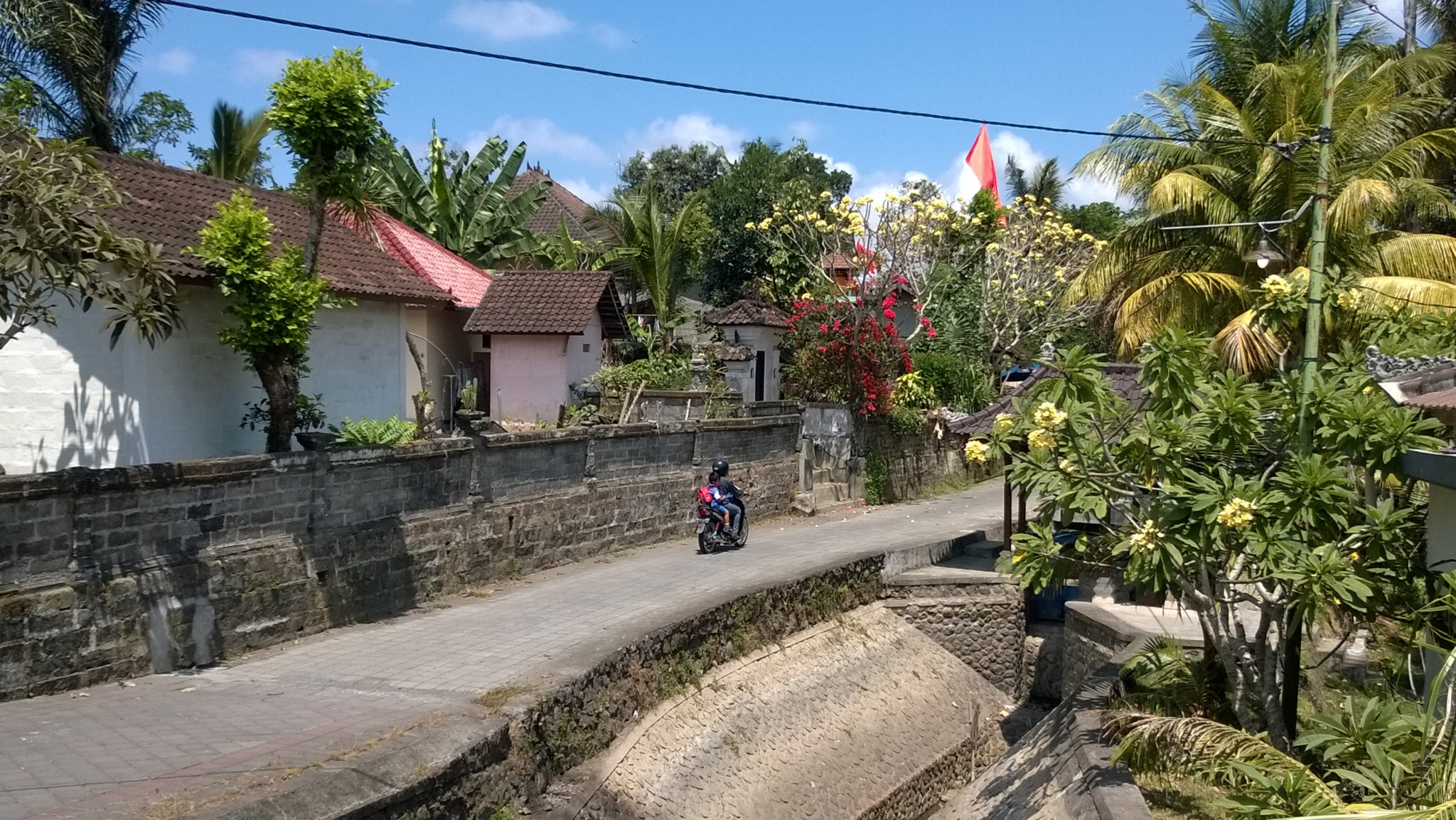 A village street, Bali day trip by carr A village street, Bali day trip by car
