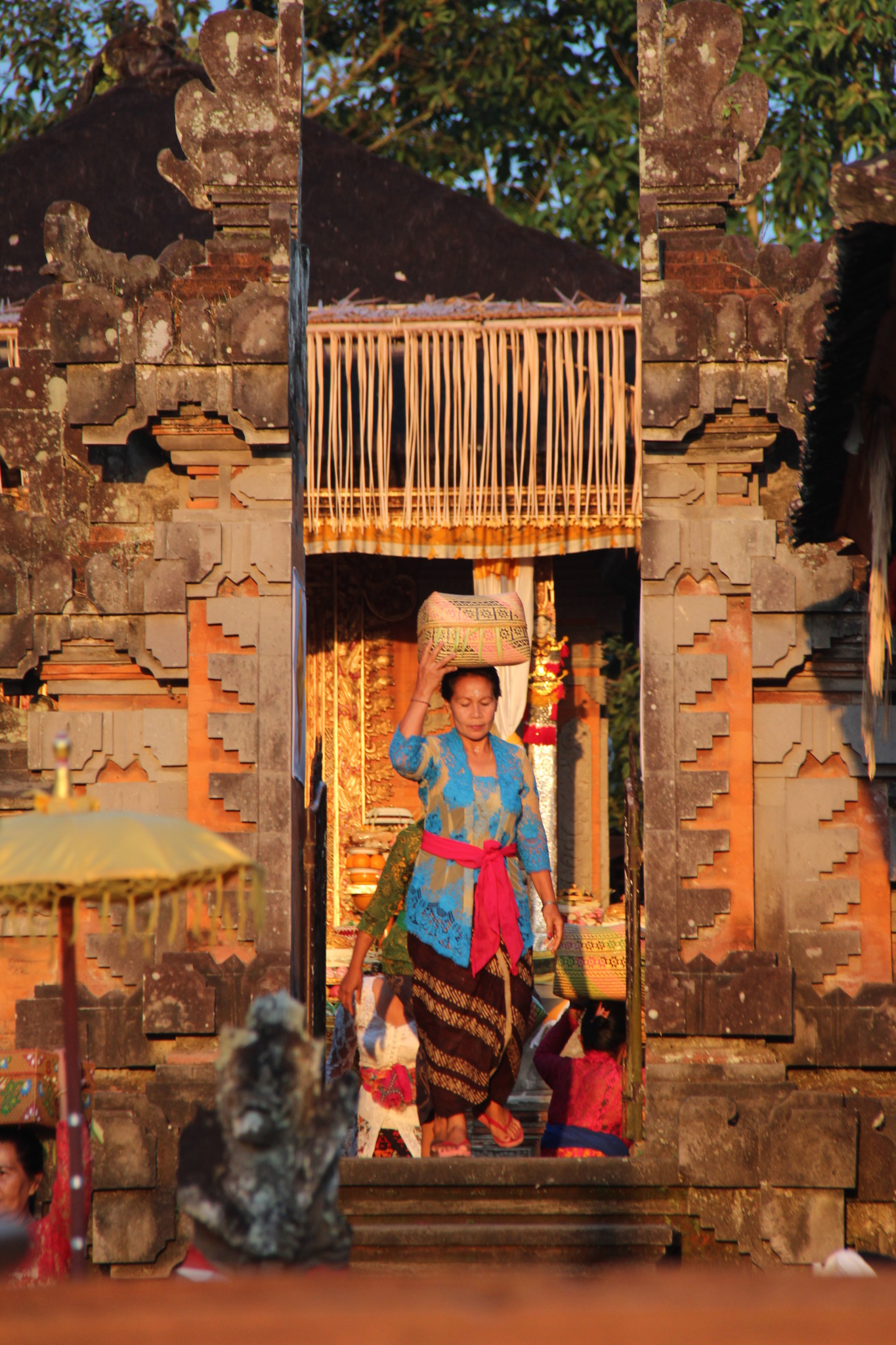 Central Bali day trip: temple in evening light Central Bali day trip: temple in evening light
