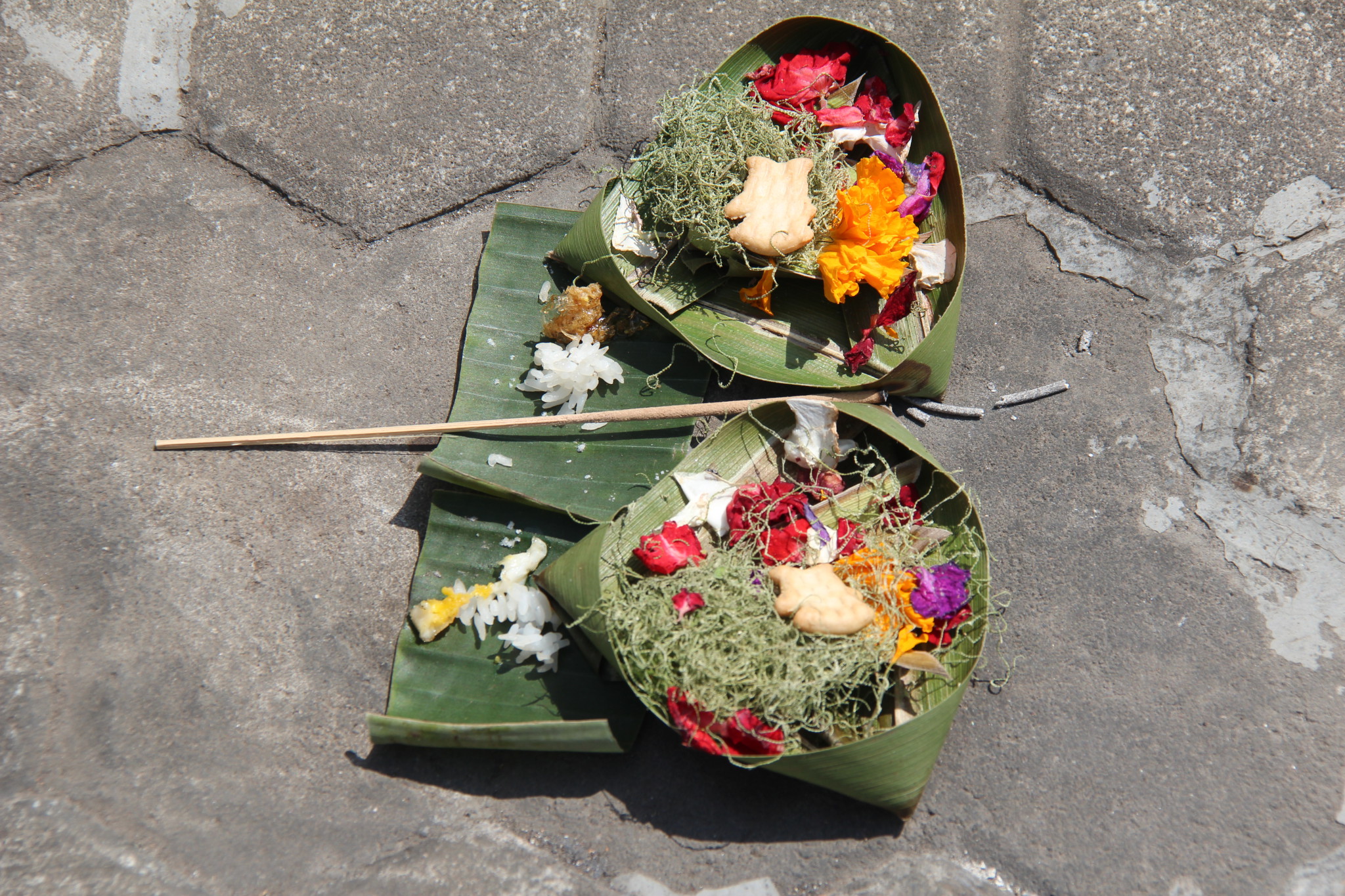 Balinese offering baskets Balinese offering baskets