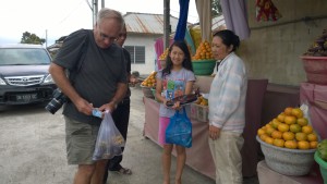 Drive in Central Bali, buying local produce
