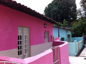 Colored houses in Olinda