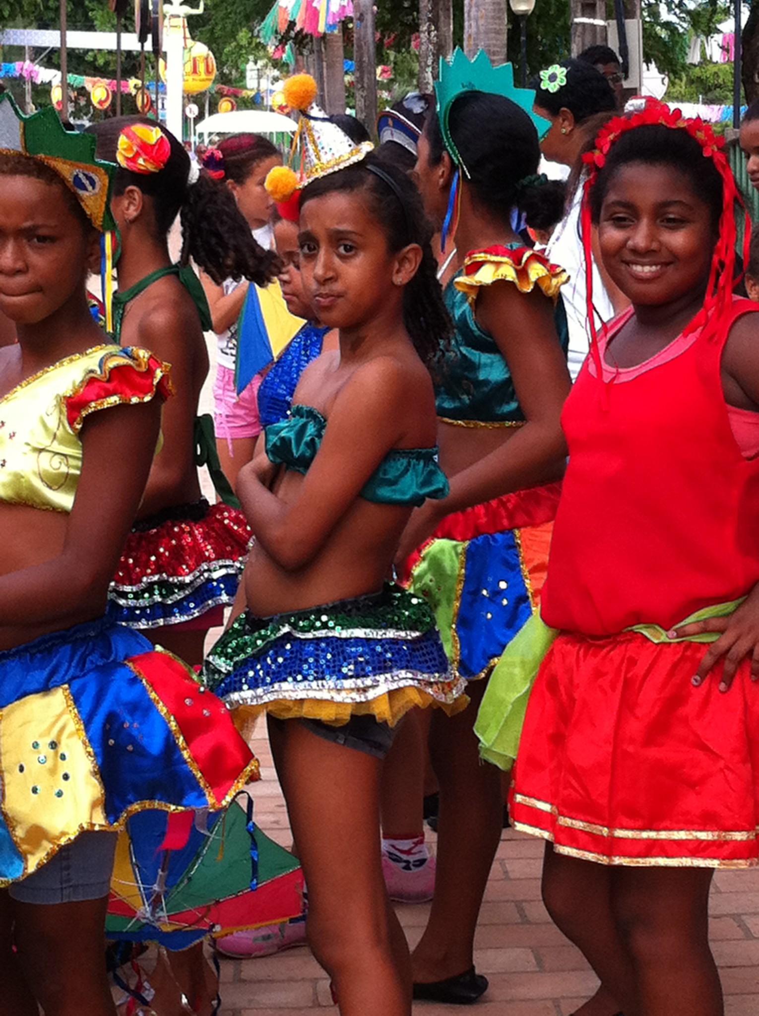 Olinda Carnival and schoolgirls